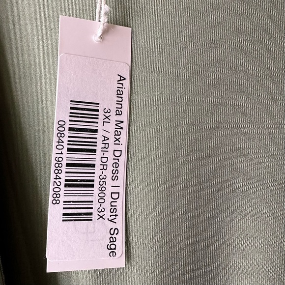 NWT Baltic Born Arianna Maxi Dress Dusty Sage Long Sleeve Flowy Side Slit Dress - Picture 8 of 12